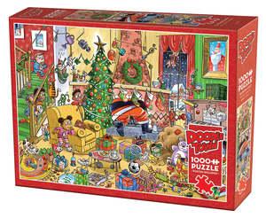 Games Puzzles: Cobble Hill | Doodle Town | Christmas Catching Santa | 1000 Pieces