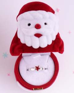 Lauren Hinkley | Christmas Red Starry Ring in Red Santa Box