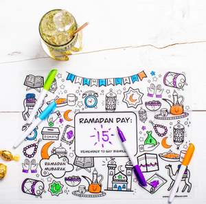 Other: Washable Ramadan Colouring Silicone Placemat