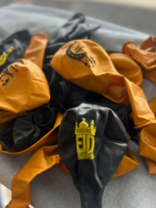 Sale Items: Eid Mubarak Balloons (Gold/Black)