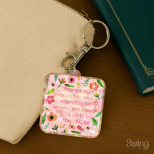 Acrylic Sparkling Keychain