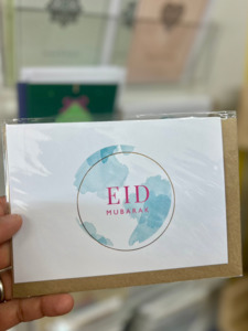 Greeting Cards: Pastel Celebration ‘Eid Mubarak’ Greeting Card