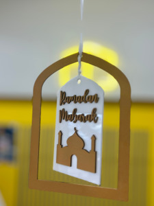 Ramadan Eid Decorations: Ramadan Mubarak Hanging Ornament