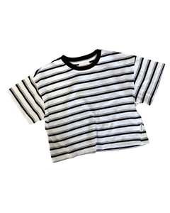 Breezy Co. - Box Retro Stripe Tee | Monochrome