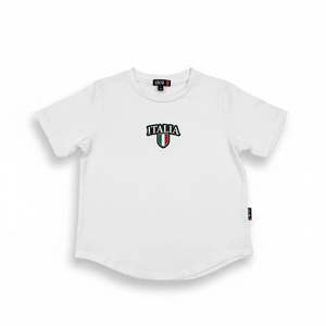 LiL'G & Co. - ITALIA Short Sleeve T-shirt | White