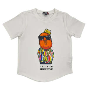 LiL'G & Co. - BIG POPPA Short Sleeve T-shirt | White