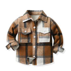 Fleece Lined Shacket | Black & Tan