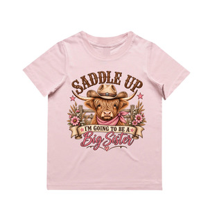 Girls Tees Tanks Tops: MLW By Design - Saddle Up I'm Going To Be a Big Sister Tee | Various Colours