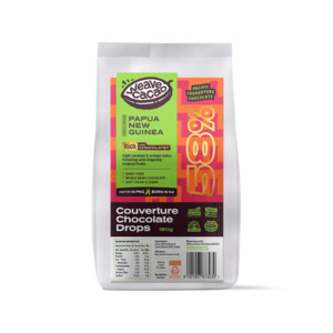 Coffee Tea And Alternatives: Weave Cacao - 58% Couverture Chocolate Drops - 190g