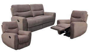 Everest Recliner Suite - Choc