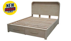 Beds: Denver Slat Bed w/Drawers