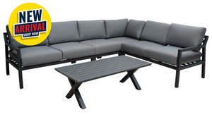 Corners Chaises: Mantua Outdoor Corner Suite with Coffee Table