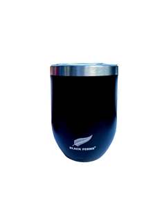All Home: Official Black Ferns Match-day Coffee Travel Cups (350ml) - Classic Black