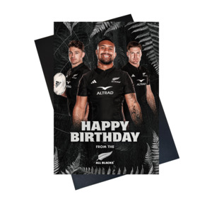 Greeting Card Range - Happy Birthday from the All Blacks