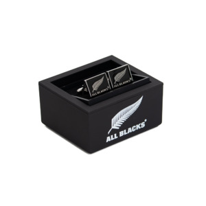 Officiallicensedallblacksproductswear: Official All Blacks Logo Cufflinks