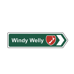 Native Road Sign Arrow Magnet - Windy Welly