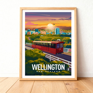Native Wellington: Native - Wellington Travel Print A3