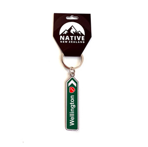 Native Wellington: Native Wellington Road Sign Keyring