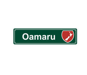 Native Dunedin: Oamaru Metal Hanging Sign