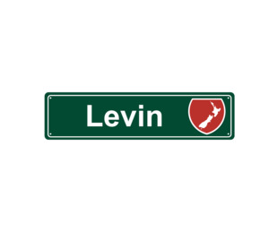 Levin Metal Hanging Sign