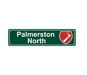 Palmerston North Hanging Metal Sign