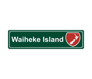 Native All: Waiheke Island Hanging Metal Sign