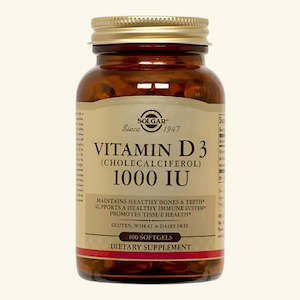 Solgar: Solgar Vitamin D3 1000IU