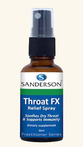 Health Supplements: Sanderson Throat FX Relief Spray 30ml