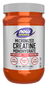 Health Supplements: NOW | Creatine Monohydrate Micronised Powder