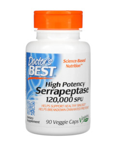 Doctor's Best | High Potency Serrapeptase 120,000 SPU