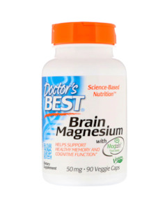Doctors Best: Doctor's Best | Brain Magnesium with Magtein™ 50 mg