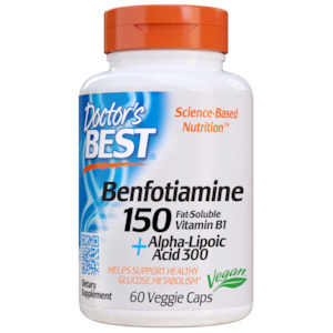 Doctors Best: Doctor's Best | Benfotiamine 150+ Alpha-Lipoic Acid 300