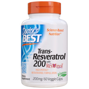 Doctor's Best | Trans-Resveratrol 200 with ResVinol-25 200mg