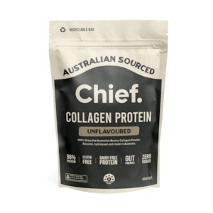 Chief Nutrition | Grass-fed Collagen Protein Powder Unflavoured 450g
