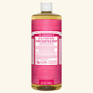 Dr Bronners | Pure Castile Liquid Soap Hemp Rose