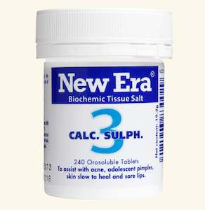 New Era | No 3 Calc.Sulph Mineral Cell Salt