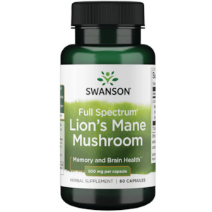 Swanson: Swanson | Lion’s Mane Mushroom 500mg
