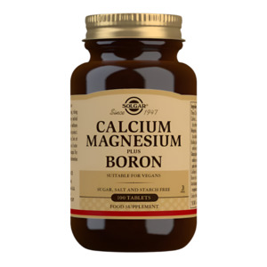 Minerals: Solgar Calcium Magnesium Plus Boron