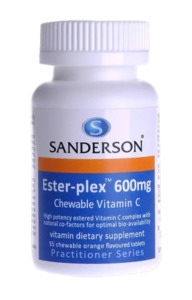 On Sale: Sanderson | Ester-Plex 600mg Chewable Vitamin C
