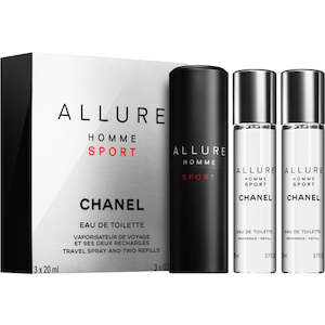 Chanel Allure Homme Sport EDT Refillable Travel Gift Set