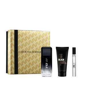 Carolina Herrera 212 VIP Black EDP For Men Shower Gel Gift Set