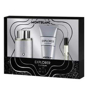 New Arrivals Mens Fragrances: Mont Blanc Explorer Platinum EDP Gift Set for Him