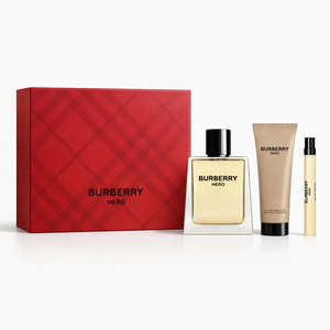 New Arrivals Mens Fragrances: Burberry Hero 3-Piece Gift Set for Him