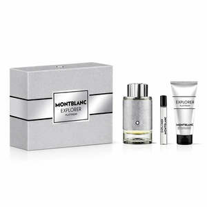 Mont Blanc Explorer Platinum EDP For Men Shower Gel Gift Set