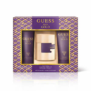 New Arrivals Mens Fragrances: Guess Gold EDT Gift Set For Men