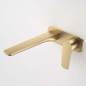 Contura II Wall Basin/Bath Mixer - Brushed Brass