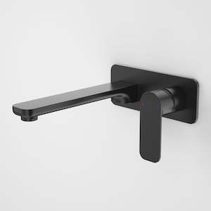 Bathe: Caroma Luna Wall Basin Bath Mixer Black
