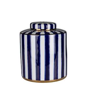 Luxury: East Hamptons Blue and White Jar