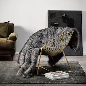 Luxury Imitation Fur Throw - Dark Pheasant