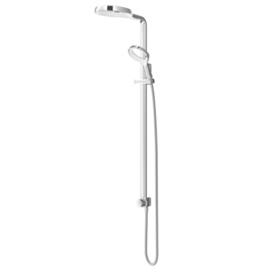 Showers Methven And Caroma: Methven Aio Aurajet Shower System - Chrome and White